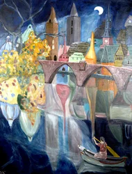Fighting the Current, 2020 (akryyli kankaalle)