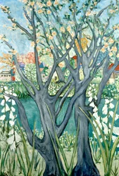 Kevätpuut, 2012 (akryyli kankaalle)