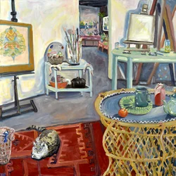 Studio de Sabou, 2023 (akryyli kankaalle)