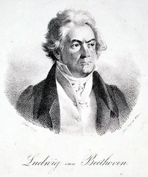 Ludwig van Beethoven (1770-1827) 1824 (litho)