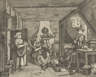 Ahdistunut runoilija, n. 1800.