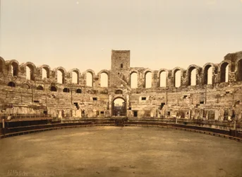 Arena, Arles, Ranska, Photochrome Print, noin 1900