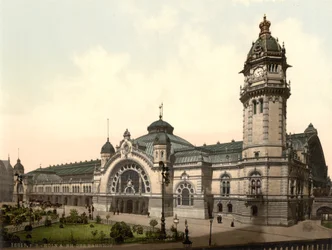 Rautatieasema, Köln, Saksa, noin 1900