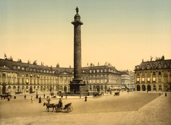 Place Vendome, Pariisi, n. 1900 (valokuva)