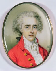 Pienoismuotokuva miehestä, 1787 (wc norsunluun päällä)