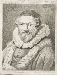 Johannes Wtenbogaertin muotokuva Wtenbogardus (otsikko esineessä)