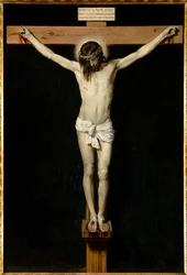 Kristus ristiinnaulitsee. Diego Rodriguez de Silva y Velasquezin (1599-1660) maalaus
