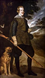 Muotokuva Filip IV:stä metsästäjänä, noin 1635 (öljy kankaalle).