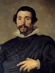 Valladolidin Pablo Jesterin muotokuva. Yksityiskohta. Diego Rodriguez de Silva y Velasquezin (1599-1660) maalaus, noin 1636-1637. Öljy kankaalle. Mitat: 2,09 x 1,23 m. Madrid, Musee Du Prado