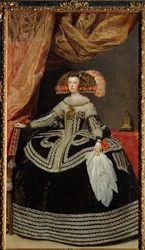 Espanjan kuningatar Maria Anna, keisari Ferdinand III:n tytär, kuningas Filip IV:n toinen puoliso (maalaus kankaalle)