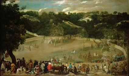 Philip IV metsästävä villisikaa (La Tela Real), n. 1632-7