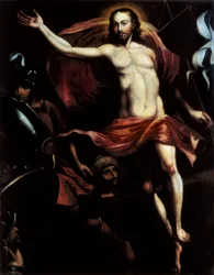 Diego de la Puenten (1586-1663) maalaus "Ylösnousemus"