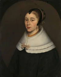 Naisen muotokuva, jonka uskotaan olevan Catharina Kettingh (1626/27-73), Bartholomeus Vermuydenin vaimo