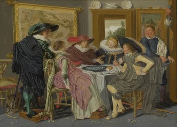 Seuraa pöydässä. 1626
