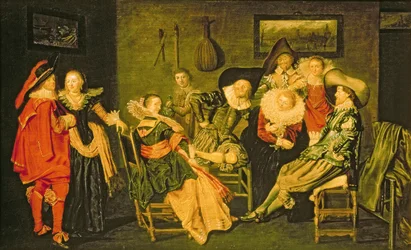 Merry Company (öljy kankaalle)