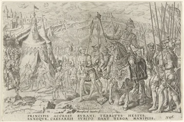 Keisarillinen leiri Ingolstadtissa, 1546 Kaarle V:n voitot (sarjan nimi) Divi Caroli. v. imp. valita. max. victoriae, ex multis praecipuae (sarjan nimi)