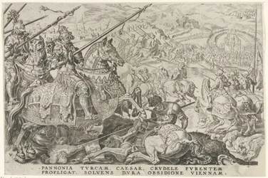 Wienin reliefi, 1529 Kaarle V:n voitot (sarjan nimi) Divi Caroli. v. imp. valita. max. victoriae, ex multis praecipuae (sarjan nimi)