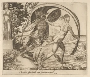 Kilpestä ei ole hyötyä, kun Fortune kääntää selkänsä kuudesta Fortune-sanasta, n. 1560.