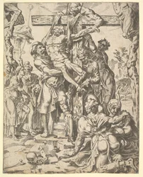 Laskeutuminen ristiltä, ihmiskunnan lankeemuksesta ja pelastuksesta elämän ja isän kautta..., 1548.