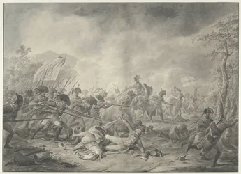 Venäläisen kenraali Hermannin vangitseminen Bergenin taistelussa 1799