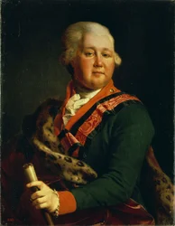 Kreivi Valentin Platonovich Ivanovitš Musin-Puškinin muotokuva 1735-1804, 1780-luvun loppu