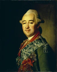 Kenraali Mihail Krechetnikovin muotokuva 1729-1793, 1770p