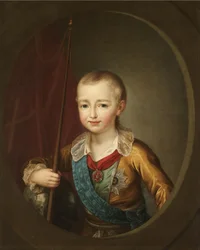 Suurruhtinas Aleksanteri Pavlovich Aleksanteri I:n muotokuva lapsena