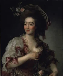 Oopperalaulaja Anna Davia Bernuccin muotokuva, 1782