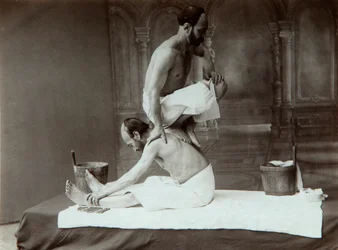 Itämainen kylpylä. Hieronta, 1880-luku