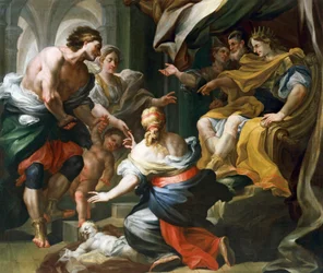 Domenico Antonio Vaccaron (1678-1745) Salomonin tuomio, öljy kankaalle