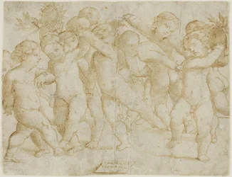Kaksitoista lasta tanssimassa