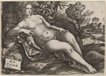 Venus makaamassa maisemassa