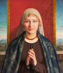 Angelus Prayer (öljy kankaalle)