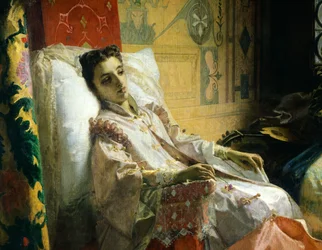 Torquato Tasso lukee Vapautettu Jerusalem Eleonora d