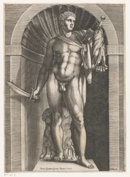 Soturin veistos Speculum Romanae Magnificentiae (sarjan nimi)