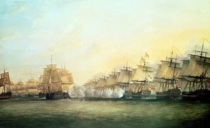 Neljäs toiminta Trincomaleessa englantilaisten amiraali Sir Edward Hughesin (n. 1720-94) ja ranskalaisten välillä herra de Suffrenin johdolla, 1782