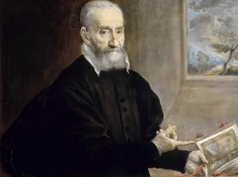 Giulio Clovion muotokuva 1498-1578, noin 1571.