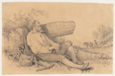 Nukkuva kenttätyöläinen, 1842.
