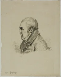 Monsieur Nelysin muotokuva profiilissa