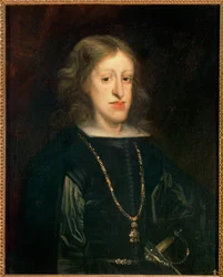 Kuningas Carlos II, maalattu 1673 (maalaus kankaalle)