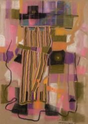 Ariadnen lanka, 2002 (pastelli samettipaperille)