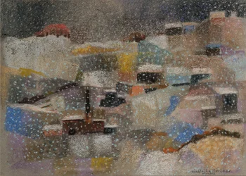 Lumisade, 2001 (pastelli samettipaperille)