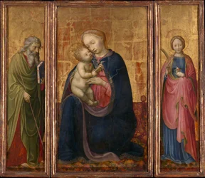 Madonna ja lapsi pyhien Philipin ja Agnesin kanssa, n. 1425-30.