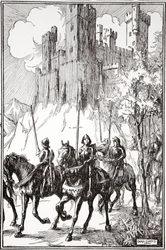 "Sir Galahad luostarissa", 1905.
