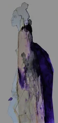 Tyylikäs violetti siluetti