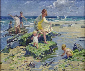 Water Babies (öljy kankaalle)
