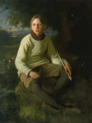Poika nuolen kanssa, 1903.