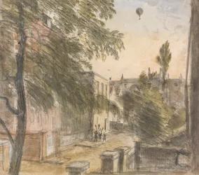 Balão sobre Holland Street, Kensington, 22 de julho de 1835, 19h finlandesa