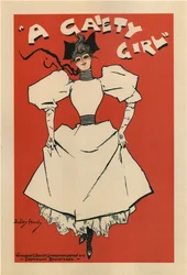 Juliste Sidney Jonesin musiikkikomediaan A Gaiety Girl, 1895