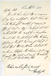 Wellingtonin herttuan kirje kenraali Rowland Hillille, 1. helmikuuta 1828.